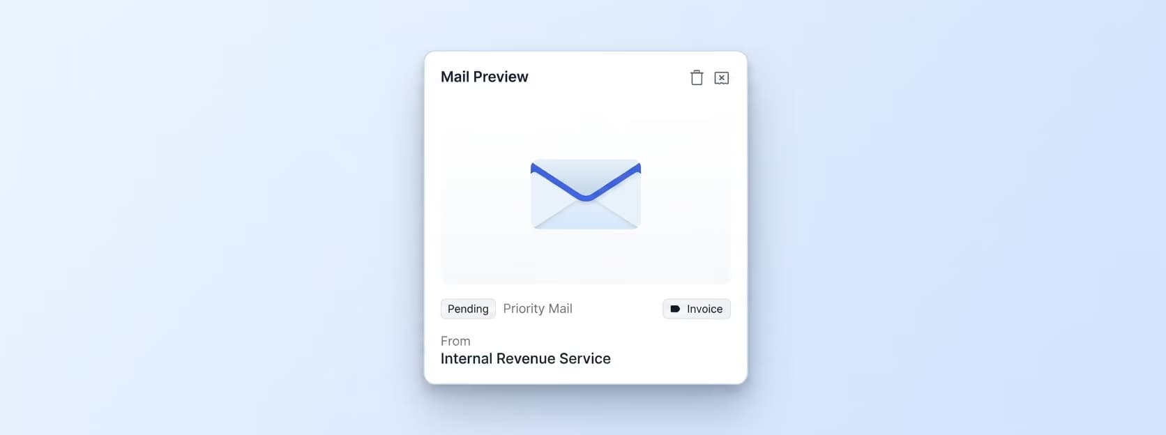 save office mailbox — open and forward a mail item