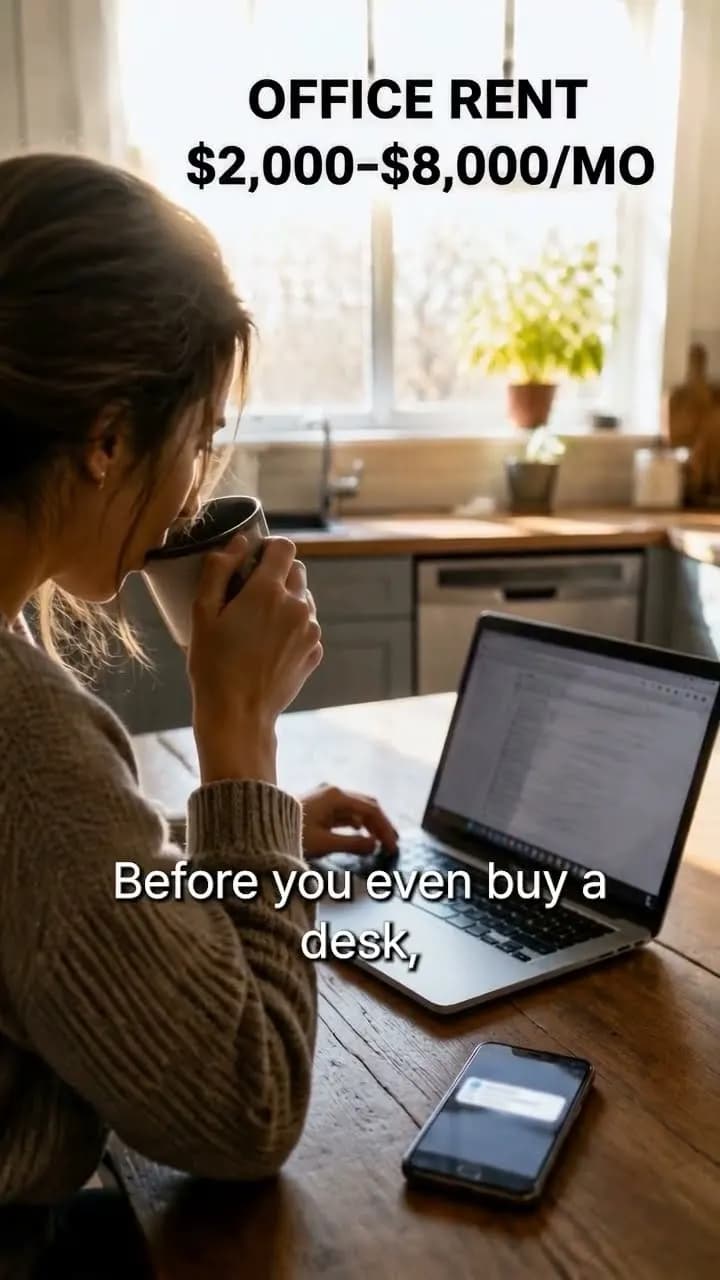 Three First-Year Costs a Solo Founder Can Skip: Office Rent, a Formation Lawyer, Early Hires