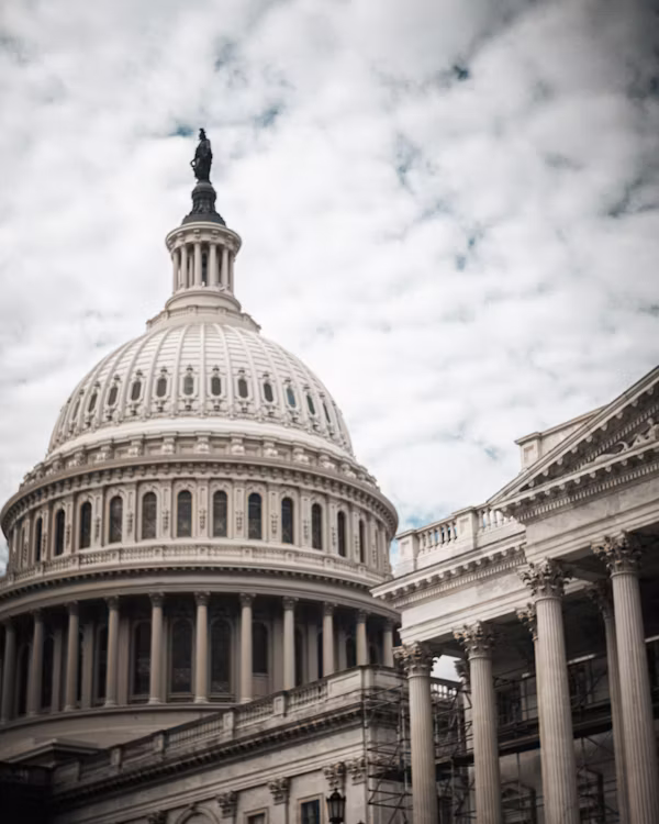 Washington DC Capitol building and national monuments