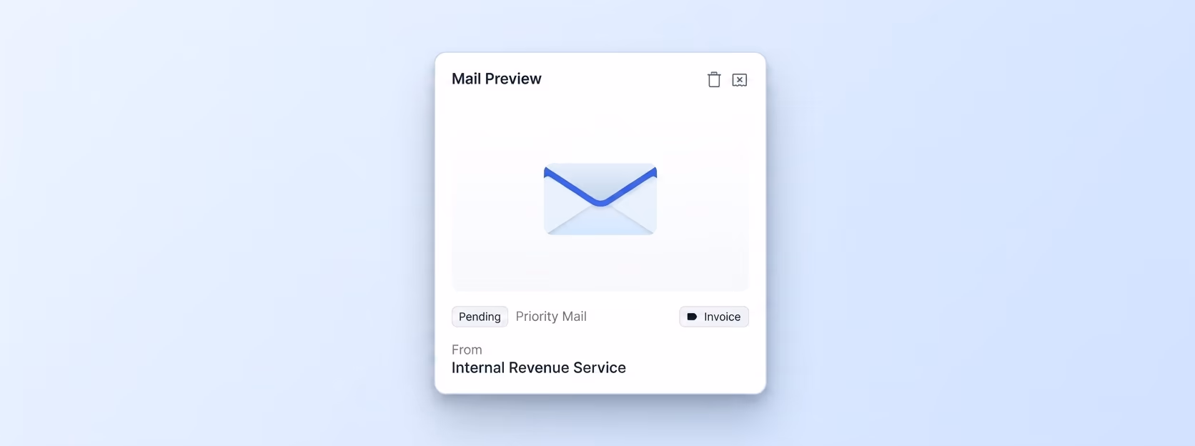 save office mailbox — open and forward a mail item